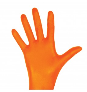 Gants Nitrile Orange Diamanté - Protection Heavy Duty 2023