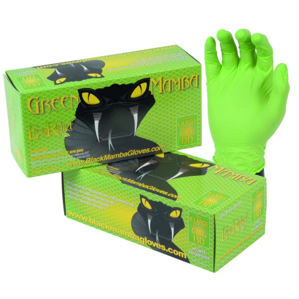 GANTS NITRILE VERT